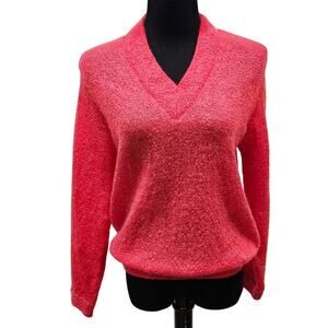 Pendleton Vintage Womens Size 38 Virgin Wool Vneck Sweater Cottagecore Retro